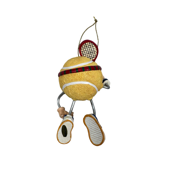 Kurt Adler Tennis Ball Player Christmas Ornament 4.5" Resin Sports Collectible - Picture 2 of 5